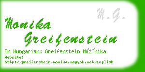 monika greifenstein business card